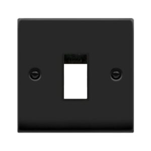 Click Scolmore - Click Deco Single Switch Plate1 Gang Aperture (VPMB401BK)
