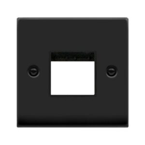 Click Scolmore - Click Deco Twin Switch Plate1 Gang Aperture (VPMB402BK)