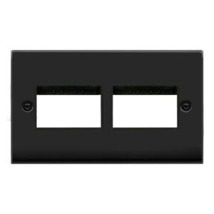 Click Scolmore - Click Deco 2G Plate(3+3)Sw Aper (VPMB406BK)