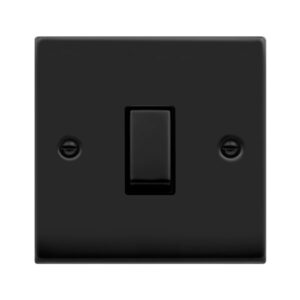 Click Scolmore - Click Deco Vp Matt Black Ingot10Ax 1G Intermediate Sw (VPMB425BK)