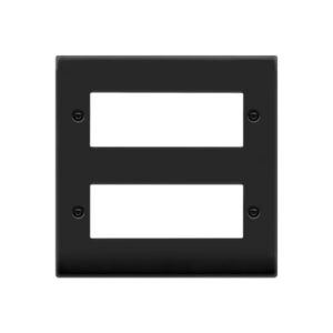 Click Scolmore - Click Deco 12 Minigrid Module Plate Matt Black (VPMB512)