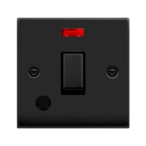 Click Scolmore - Click Deco Ingot 20A 1G Sw+F O+ (VPMB523BK)