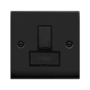 Click Scolmore - Click Deco Ingot 13A Switch Spur W/O Flex Outlet (VPMB751BK)