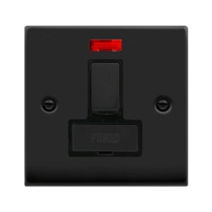 Click Scolmore - Click Deco Ingot 13A Switch Spur W/O Flex Outlet+Neon (VPMB752BK)