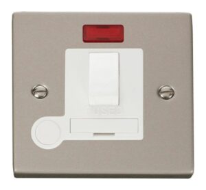 Click Scolmore - Click Deco 13A Fused Switched Connection Unit With Flex Outlet & Neon White (VPPN052WH)