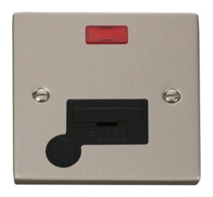 Click Scolmore - Click Deco 13A Fused Connection Unit With Flex Outlet & Neon Black (VPPN053BK)
