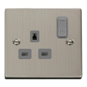 Click Scolmore - Click Deco Ingot 13A 1G Rf Smart Socket Deco Ss Gy (VPSS30535GY)
