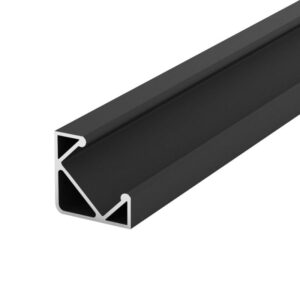 Arc LED 2 Metre 45 Degree Aluminium LED Profile - Black (ARC-45DEGBLK)