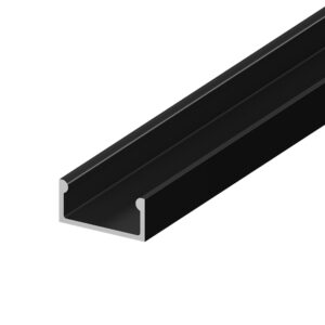 Arc LED ARC-FLAT 2 Metre 15x7mm Flat Aluminium LED Profile - Black (ARC-FLATBLK)