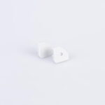 Arc LED Pair of End Caps for ARC-45DEGSIL Profile (Silver) (ARC-45ENDSIL)