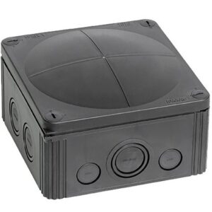 Wiska COMBI 1010/5 Black Junction box c/w 57A TB 140x140x82mm (10062215)