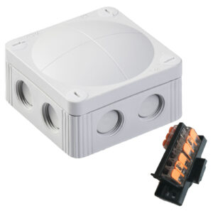Wiska COMBI 308/3x221-413 Junction Box 85x85x51mm Grey (10110403)