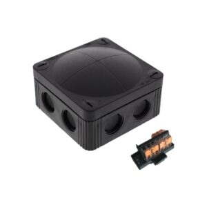 Wiska COMBI 308/3x221-413 Junction Box 85x85x51mm Black (10110404)
