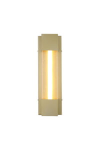 Wall Lighting - Searchlight Sacramento OD LED Wall Light Stainless Steel Painted Gold (17660GO)