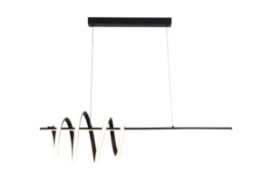 Ceiling Pendants - Searchlight Sword LED Pendant Black Metal (22510BK)