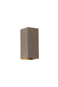 Wall Lighting - Searchlight Don Square Up&Down Wall Light GU10 Latte (24126LT)