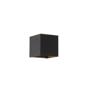 Wall Lighting - Searchlight Newton Square Up&Down Wall Light G9 Black (24127BK)
