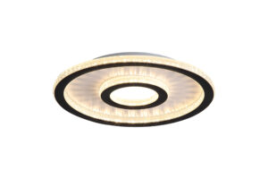 Ceiling Lighting - Searchlight Roundel LED Flush Matt Black (25688-35BK)