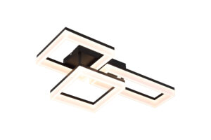 Ceiling Lighting - Searchlight Wall Art II LED Flush Matt Black (28612BK)