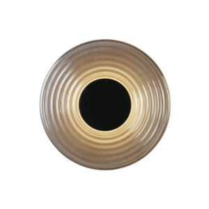 Wall Lighting - Searchlight Cleo LED Wall Light Matt Black Metal and Smoked Glass (32210SM)