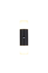 Wall Lighting - Searchlight Colorado LED Outdoor Up/Down Wall Light Aluminium & PC (39230BK-PIR)