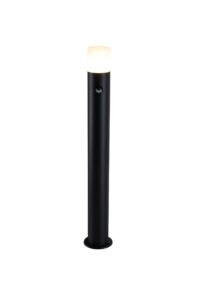 Bollards & Posts - Searchlight Colorado LED Outdoor Bollard Aluminium and Polycarbonate (39240BK-800PIR)