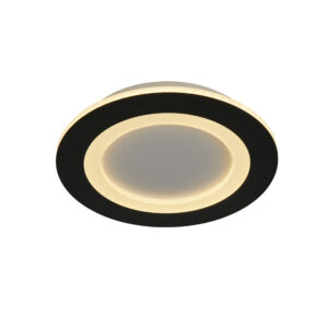 Ceiling Lighting - Searchlight Ringo LED Round Flush Matt Black (44712BK)