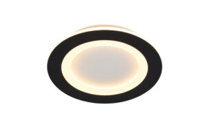 Ceiling Lighting - Searchlight Ringo LED Round Flush Matt Black (44713BK)