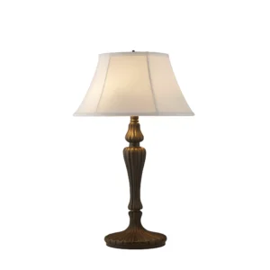 Table Lamps - Searchlight Amy 1Lt Table Lamp with Linen Shade (46091WH)
