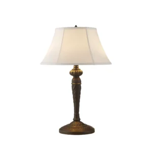 Table Lamps - Searchlight Amy 1Lt Table Lamp with Linen Shade (46092WH)