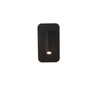 Wall Lighting - Searchlight Sonny LED Wall Light Black Metal (49320BK)