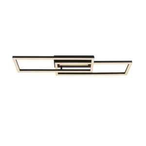 Ceiling Lighting - Searchlight Ovaloid LED Flush Matt Black (55624BK)