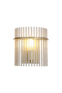 Wall Lighting - Searchlight Swizzle 1Lt Wall Light Gold Metal with Champagne Rods (55625CP)