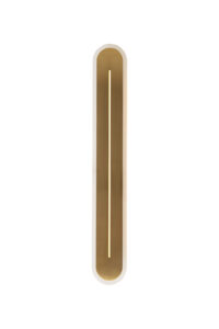 Wall Lighting - Searchlight Couper LED Wall Light Satin Brass Metal with Clear Acrylic (55911SB)