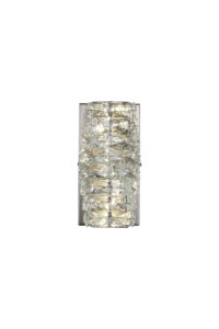 Wall Lighting - Searchlight Modena LED Wall Light Chrome with Clear Crystal (65812CC)