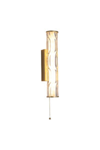 Wall Lighting - Searchlight Vibrate LED Wall Light Matt Gold with Glass (66310-1GO)