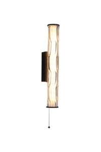 Wall Lighting - Searchlight Vibrate LED Wall Light Matt Black with Glass (66311-1BK)