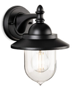 Wall Lighting - Firstlight Stanley Wall Light IP44 (6800BK)