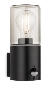 Wall Lighting - Firstlight Manor Wall Light with PIR IP44 (6802BK)
