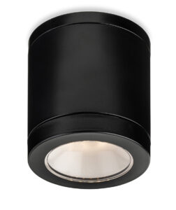 Spotlights - Firstlight Max LED Resin Flush Ceiling Light IP65 (6817BK)