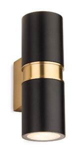 Wall Lighting - Firstlight Hampton Wall Light IP54 (6821BK)