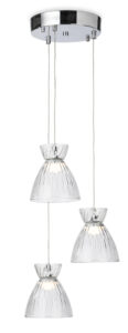 Ceiling Pendants - Firstlight Royale LED 3 Light Cluster (6842CHCL)