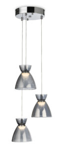 Ceiling Pendants - Firstlight Royale LED 3 Light Cluster (6842CHSM)