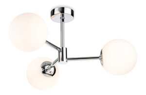 Bathroom Lighting - Firstlight Splash 3 Light Flush Ceiling Light IP44 (6871CH)