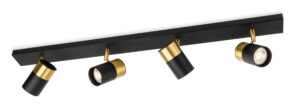 Ceiling Pendants - Firstlight Roma 4 Light Bar (6878BK)