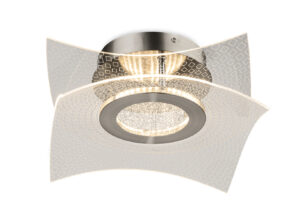Ceiling Lighting - Firstlight Trinity LED Flush Ceiling Light (6880BS)