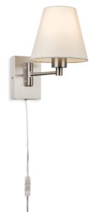 Wall Lighting - Firstlight Plug-in Wall Light (Switched) (6891BS)