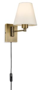 Wall Lighting - Firstlight Plug-in Wall Light (Switched) (6891BZ)
