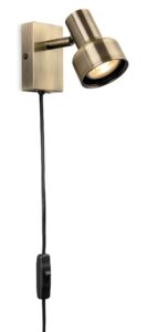 Wall Lighting - Firstlight Plug-in Wall Light (Switched) (6892AB)