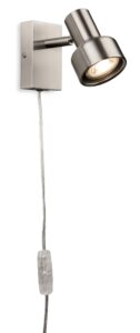 Wall Lighting - Firstlight Plug-in Wall Light (Switched) (6892BS)